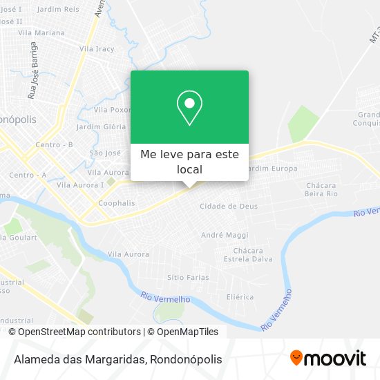 Alameda das Margaridas mapa