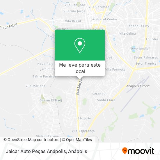 Jaicar Auto Peças Anápolis mapa