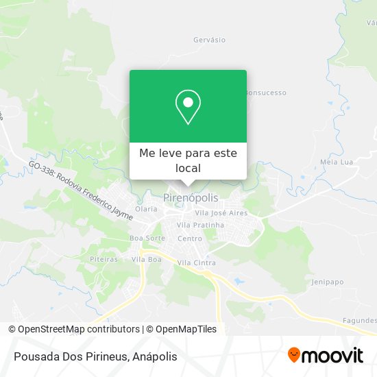 Pousada Dos Pirineus mapa