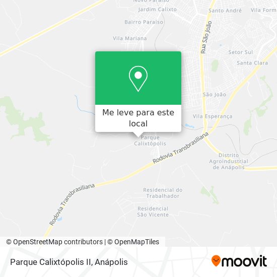 Parque Calixtópolis II mapa