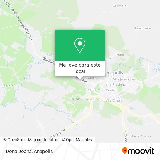 Dona Joana mapa