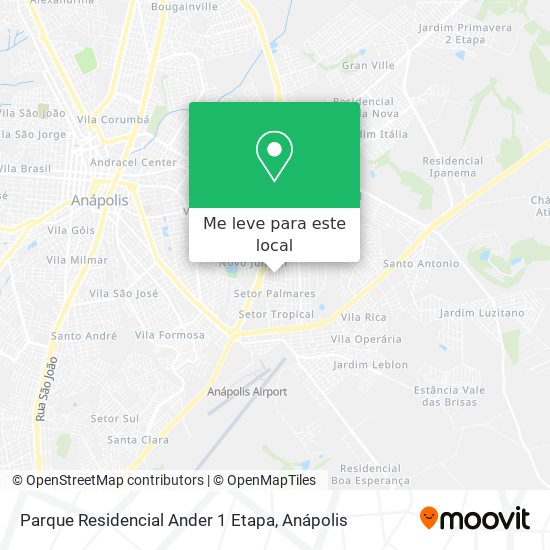 Parque Residencial Ander 1 Etapa mapa