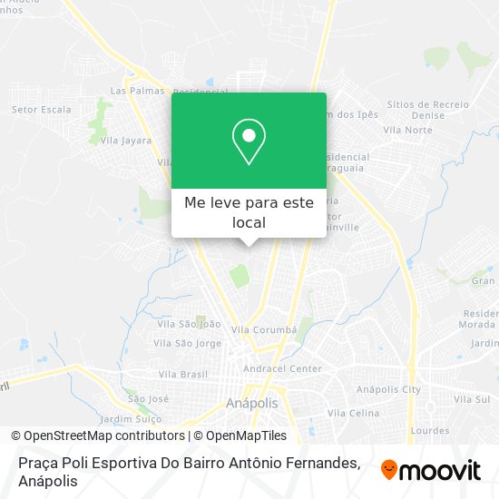 Praça Poli Esportiva Do Bairro Antônio Fernandes mapa
