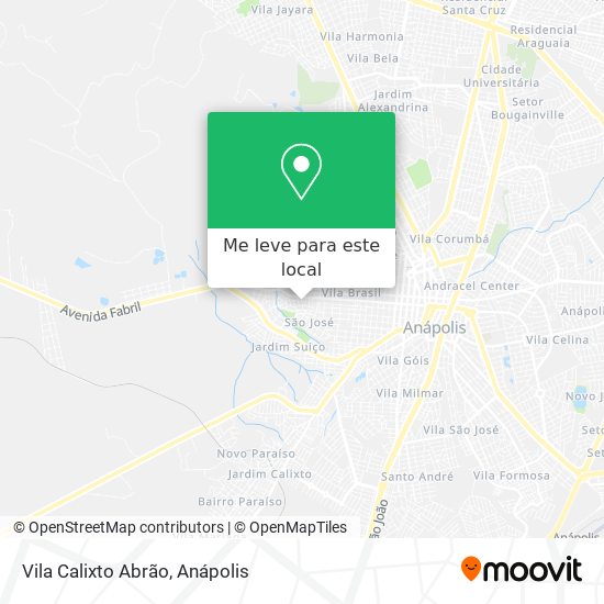 Vila Calixto Abrão mapa