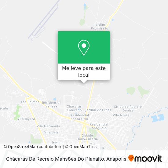 Chácaras De Recreio Mansões Do Planalto mapa