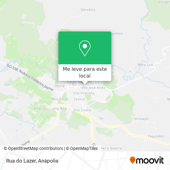 Rua do Lazer mapa
