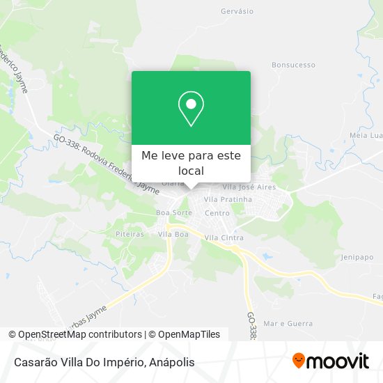 Casarão Villa Do Império mapa