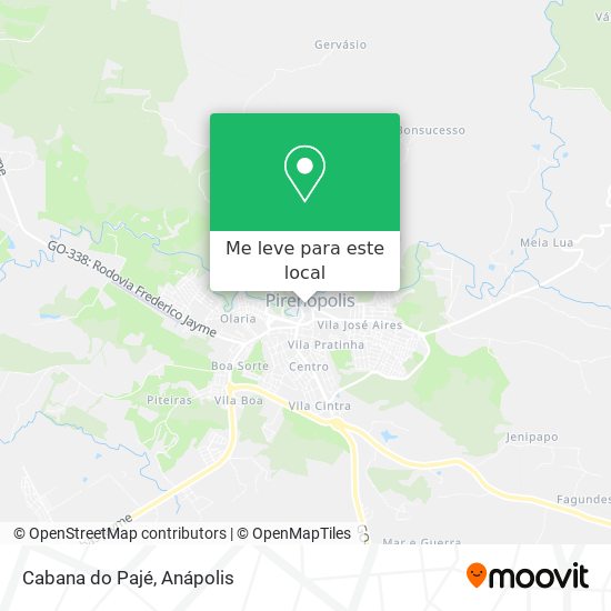 Cabana do Pajé mapa