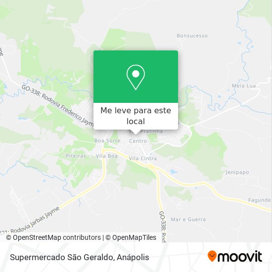 Supermercado São Geraldo mapa