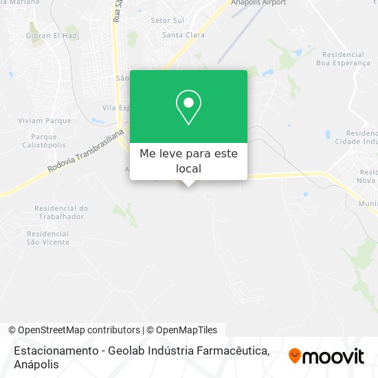 Estacionamento - Geolab Indústria Farmacêutica mapa