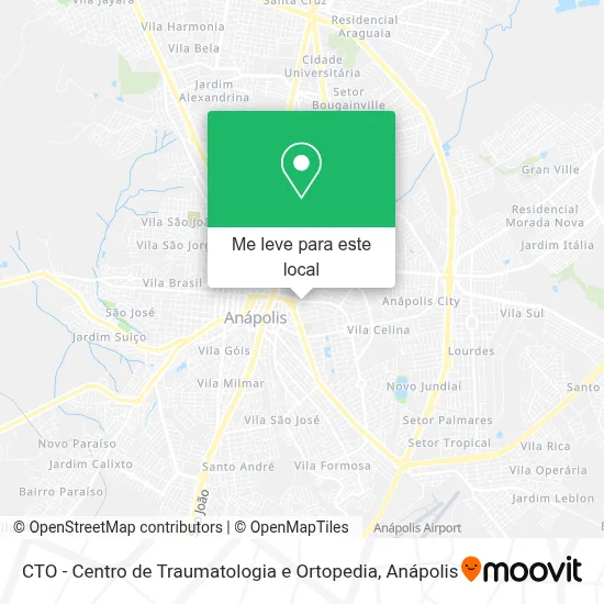 CTO - Centro de Traumatologia e Ortopedia mapa