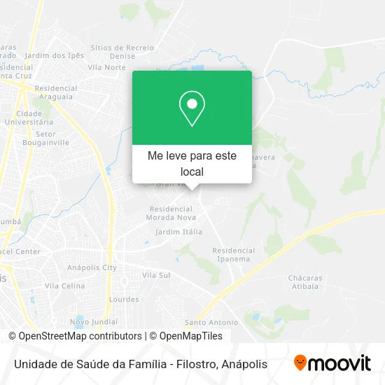 Unidade de Saúde da Família - Filostro mapa