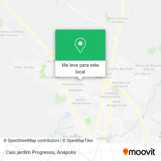 Cais jardim Progresso mapa