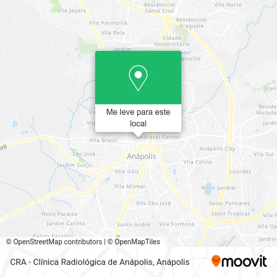 CRA - Clínica Radiológica de Anápolis mapa