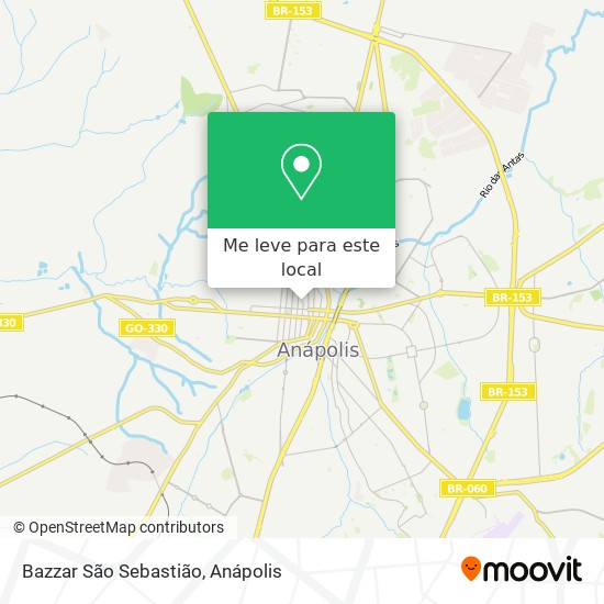 Bazzar São Sebastião mapa