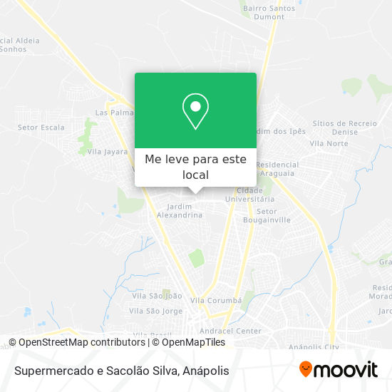 Supermercado e Sacolão Silva mapa
