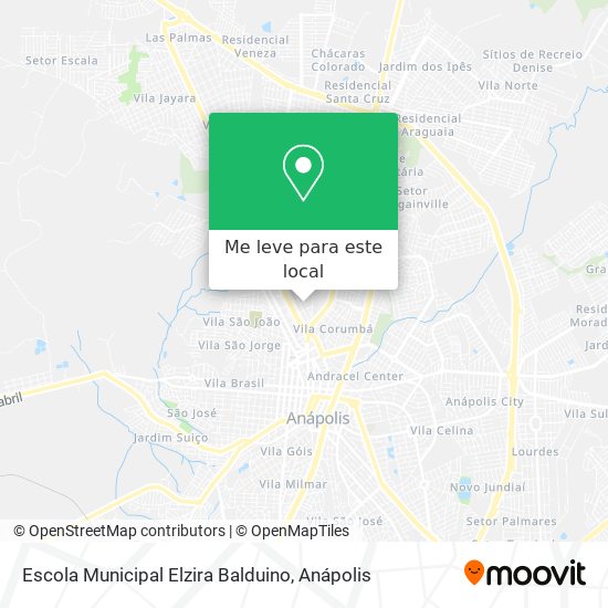 Escola Municipal Elzira Balduino mapa