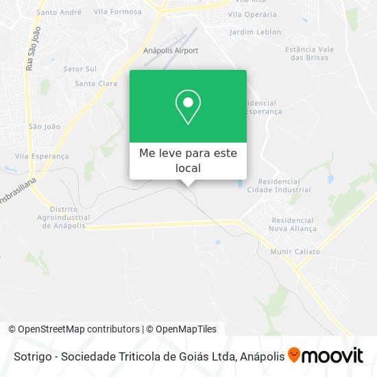 Sotrigo - Sociedade Triticola de Goiás Ltda mapa