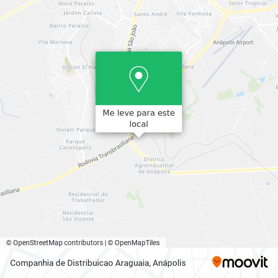 Companhia de Distribuicao Araguaia mapa