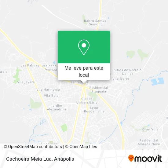 Cachoeira Meia Lua mapa
