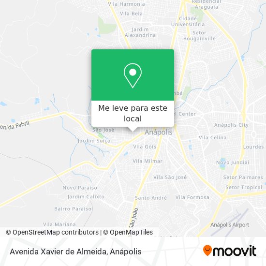 Avenida Xavier de Almeida mapa