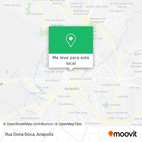 Rua Dona Doca mapa