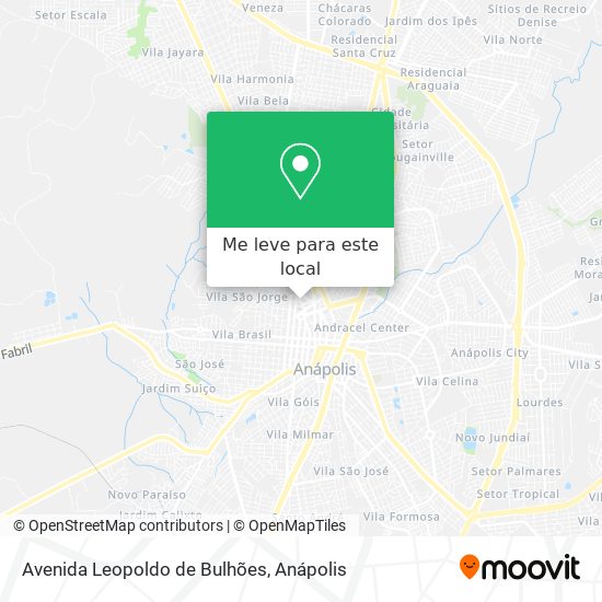 Avenida Leopoldo de Bulhões mapa
