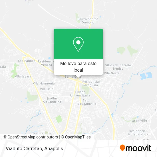 Viaduto Carretão mapa