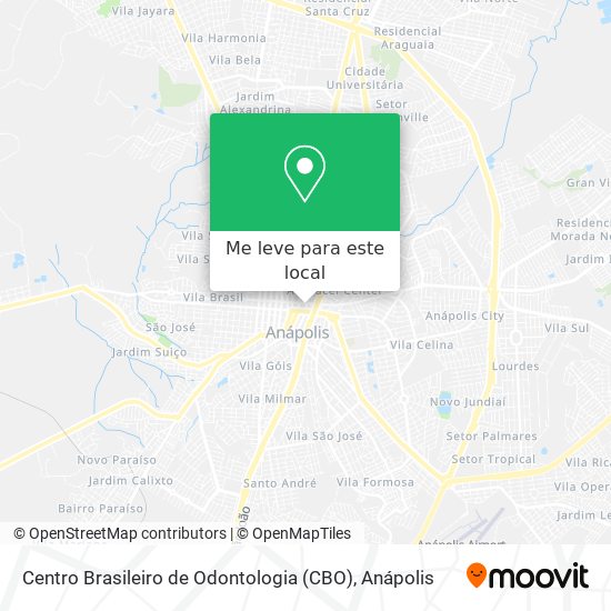 Centro Brasileiro de Odontologia (CBO) mapa
