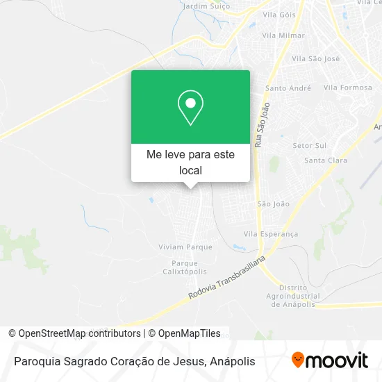 Paroquia Sagrado Coração de Jesus mapa
