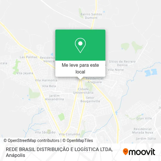REDE BRASIL DISTRIBUIÇÃO E LOGÍSTICA LTDA mapa