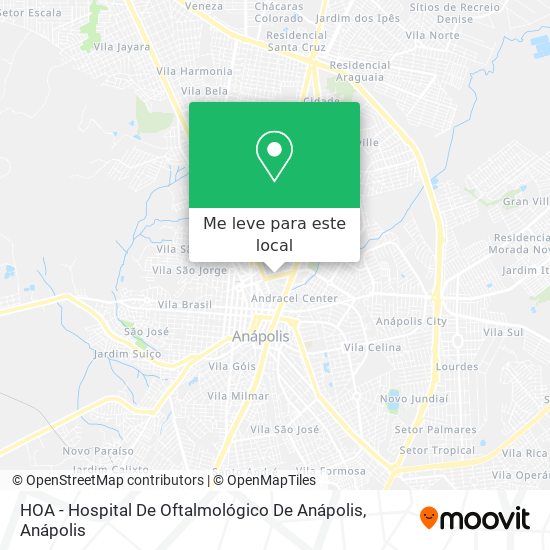 HOA - Hospital De Oftalmológico De Anápolis mapa