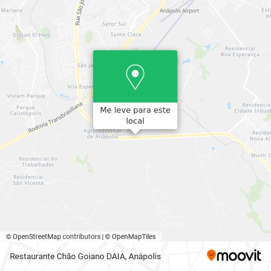 Restaurante Chão Goiano DAIA mapa