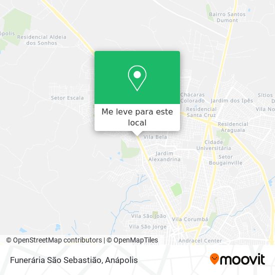 Funerária São Sebastião mapa