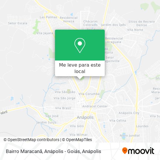 Bairro Maracanã, Anápolis - Goiás mapa