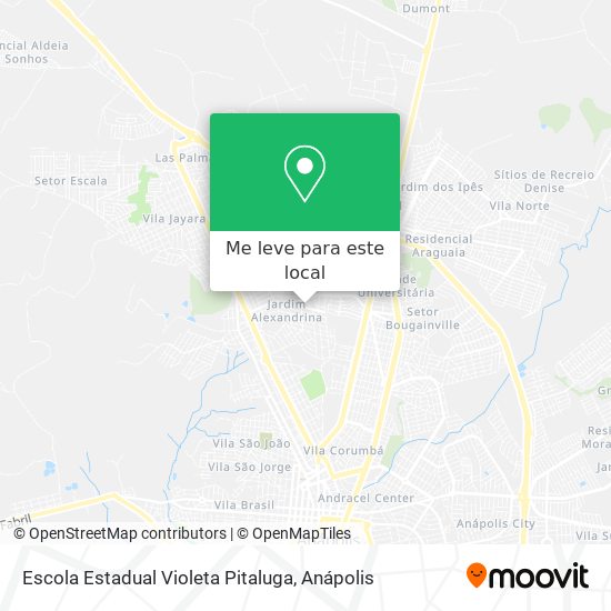 Escola Estadual Violeta Pitaluga mapa