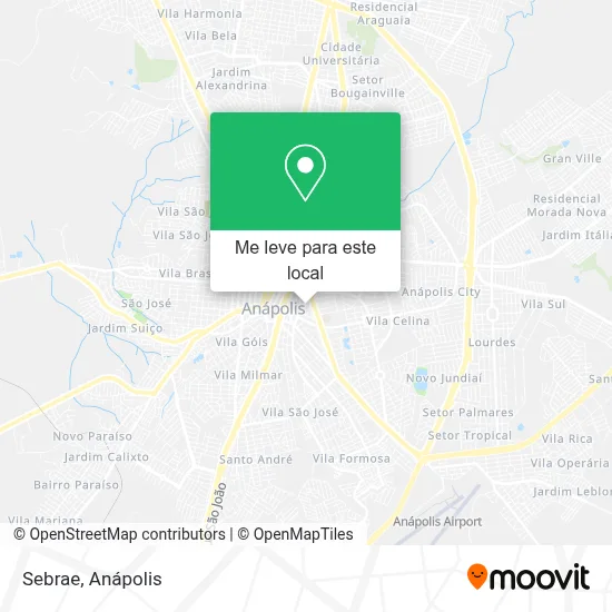 Sebrae mapa