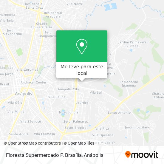 Floresta Supermercado P. Brasília mapa