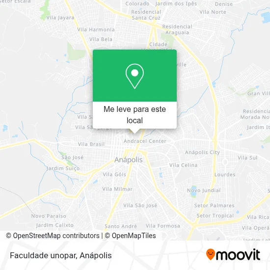 Faculdade unopar mapa