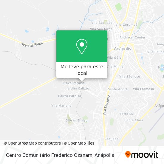 Centro Comunitário Frederico Ozanam mapa