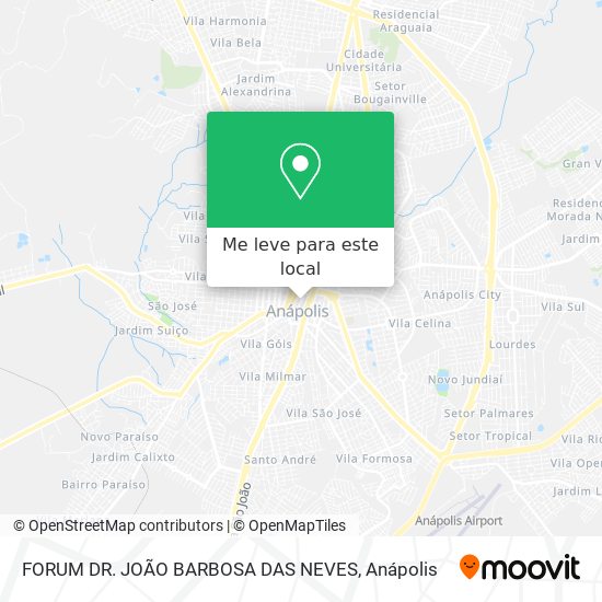 FORUM DR. JOÃO BARBOSA DAS NEVES mapa