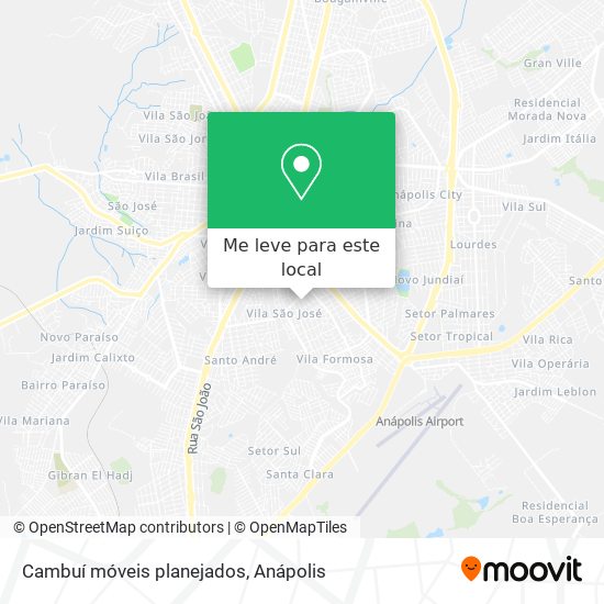 Cambuí móveis planejados mapa