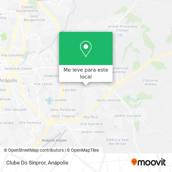 Clube Do Sinpror mapa