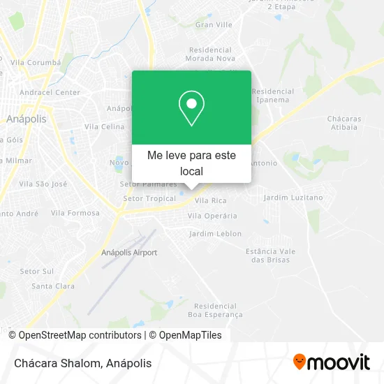 Chácara Shalom mapa