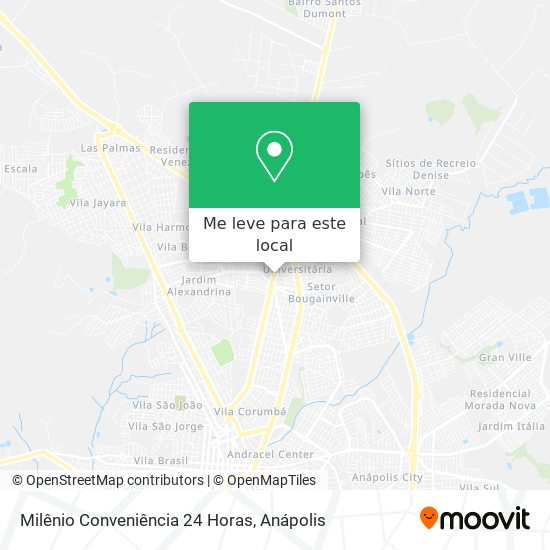 Milênio Conveniência 24 Horas mapa