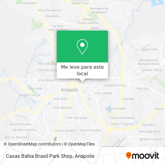 Casas Bahia Brasil Park Shop mapa