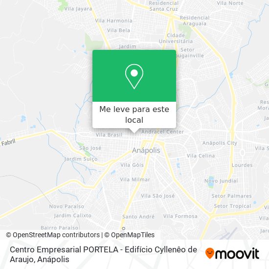Centro Empresarial PORTELA - Edifício Cyllenêo de Araujo mapa