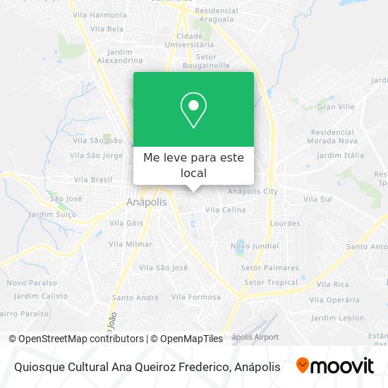 Quiosque Cultural Ana Queiroz Frederico mapa