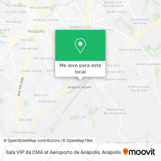 Sala VIP da CMA at Aeroporto de Anápolis mapa