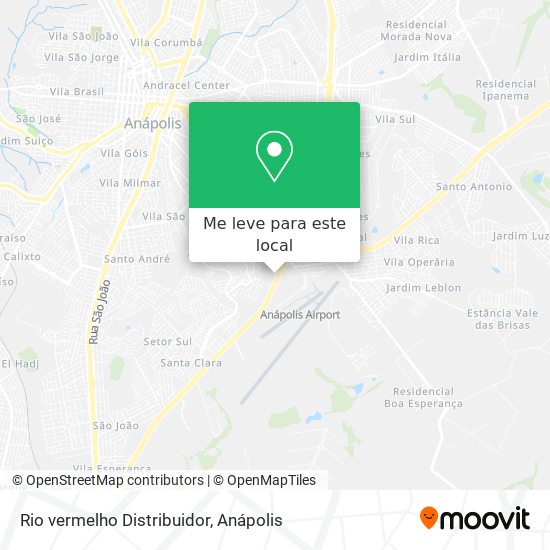 Rio vermelho Distribuidor mapa